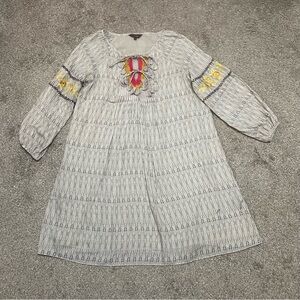 Women’s Ranna Gill Karina Embroidered Tunic Dress Size M